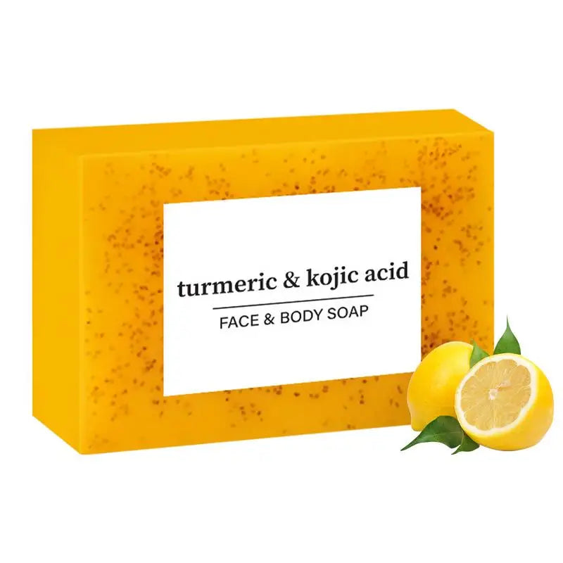 Lemon Turmeric Brightening Soap Bar - Lighten Dark Areas & Refresh Your Skin