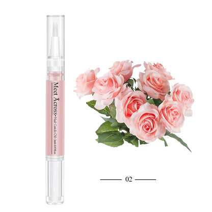 Nail Nutrition Oil & Cuticle Oil Pen Nail Care Fruit Flavor Cuticle Revitalizer Treatment Manicure Soften Skin Protection