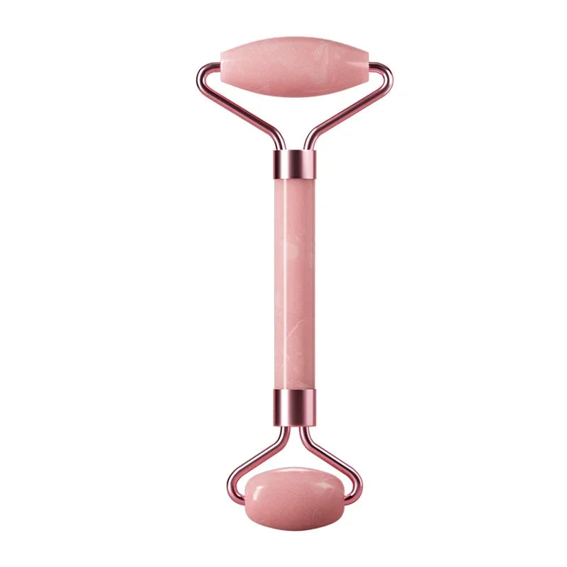 Heart-Shaped Double Head Resin Roller Massager Set for Face and Eye Scraping Therapy