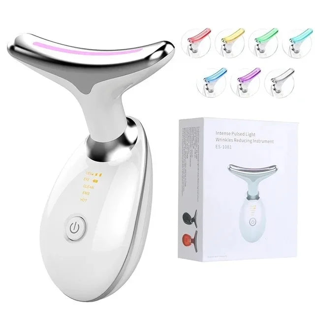 Revitalize Your Skin: 7 Colors Anti-Wrinkle Facial Massager for Youthful Radiance and Double Chin Reduction!
