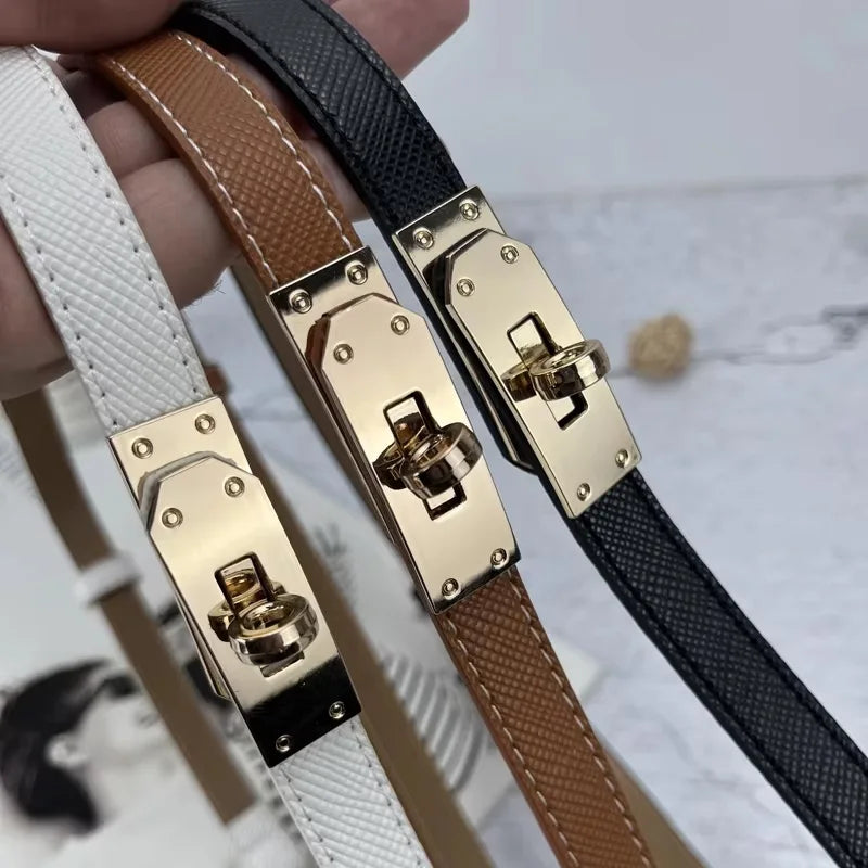 Stylish Adjustable Black PU Leather Belt with Metal Buckle - Luxury Female Corset Girdle for Effortless Chic