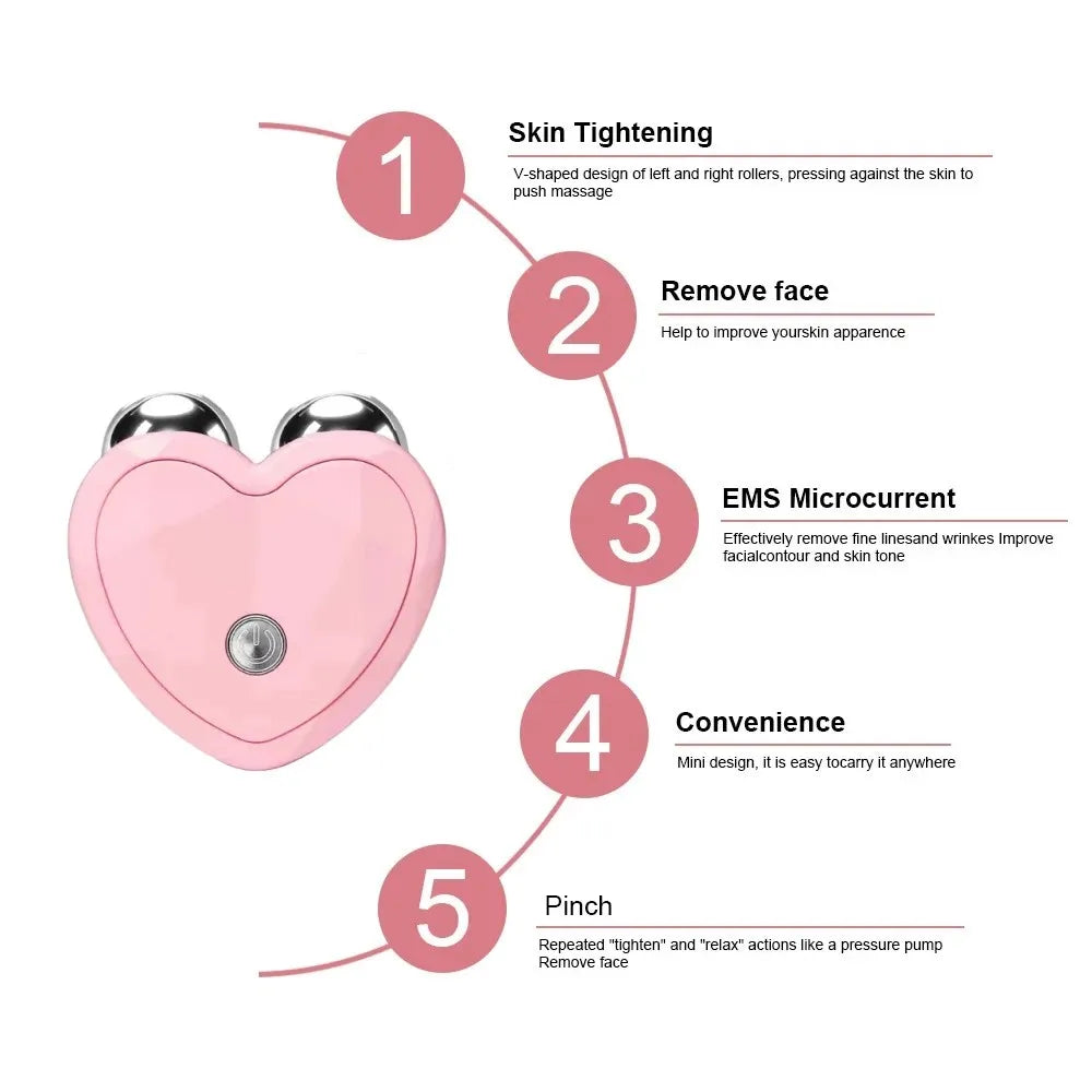 Revitalizing Microcurrent Facial Massager - Lift, Tighten & Rejuvenate Your Skin!