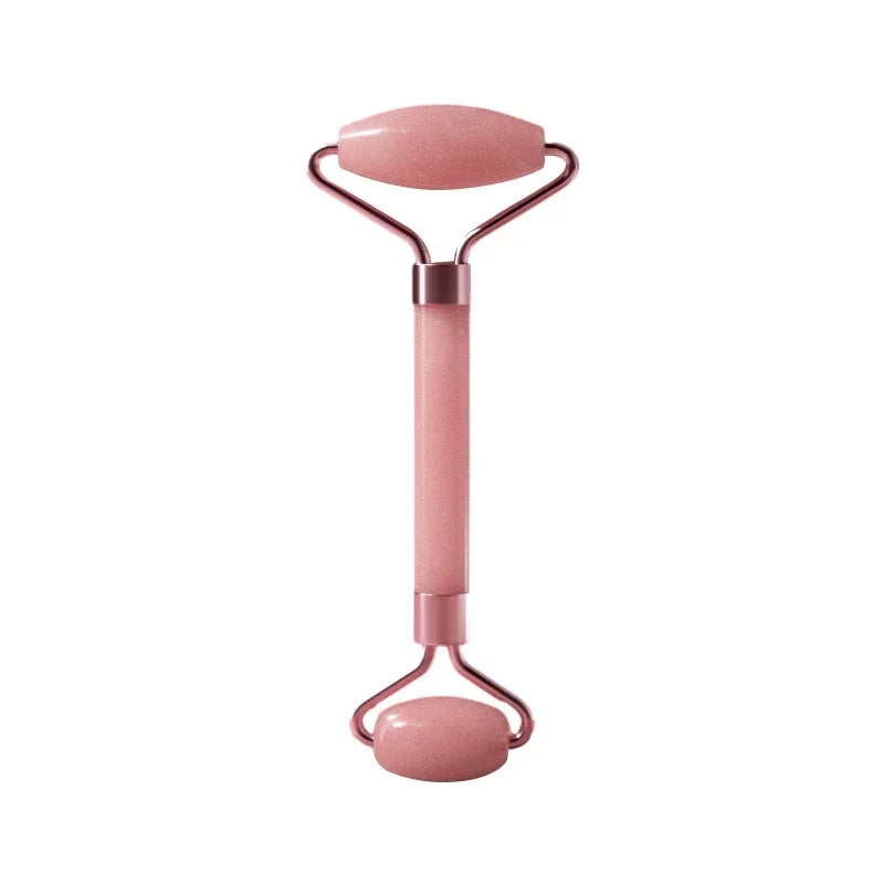 Heart-Shaped Double Head Resin Roller Massager Set for Face and Eye Scraping Therapy