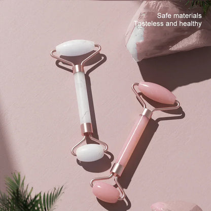 Heart-Shaped Double Head Resin Roller Massager Set for Face and Eye Scraping Therapy